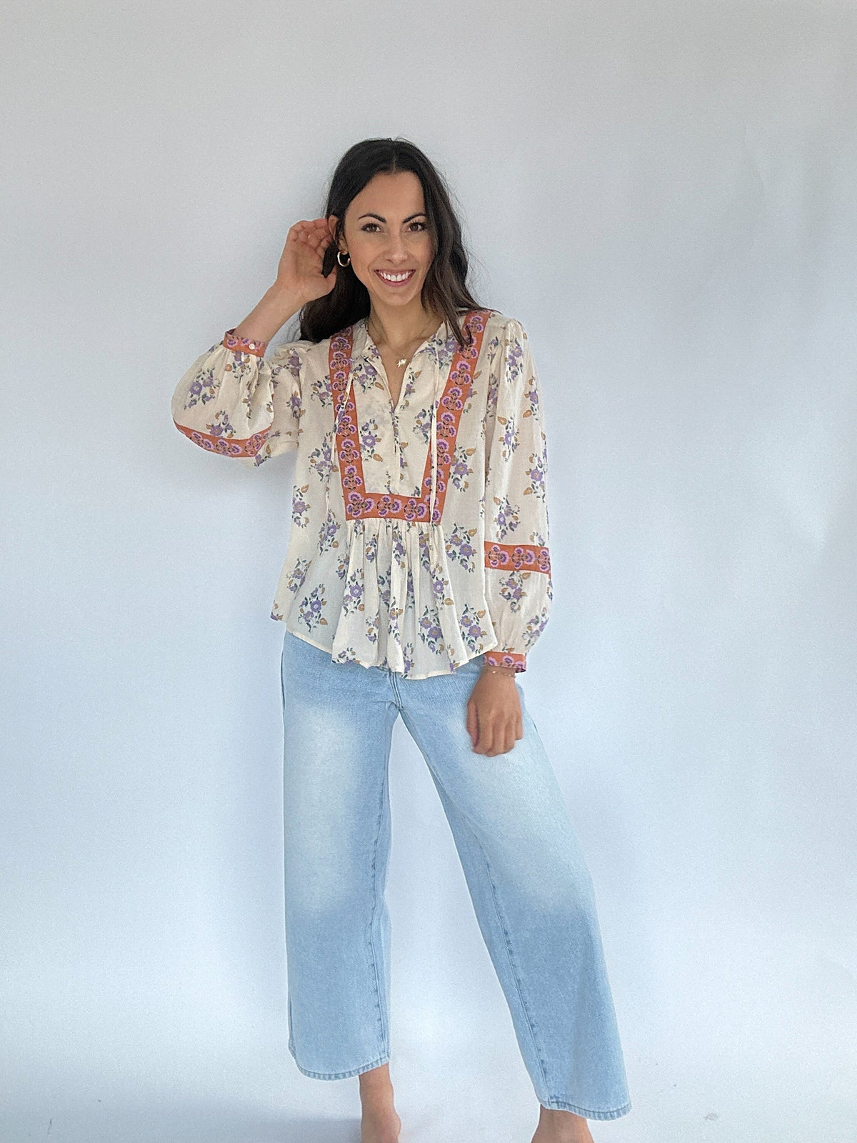 Bila 77 Ridgewood Floral Blouse - XS