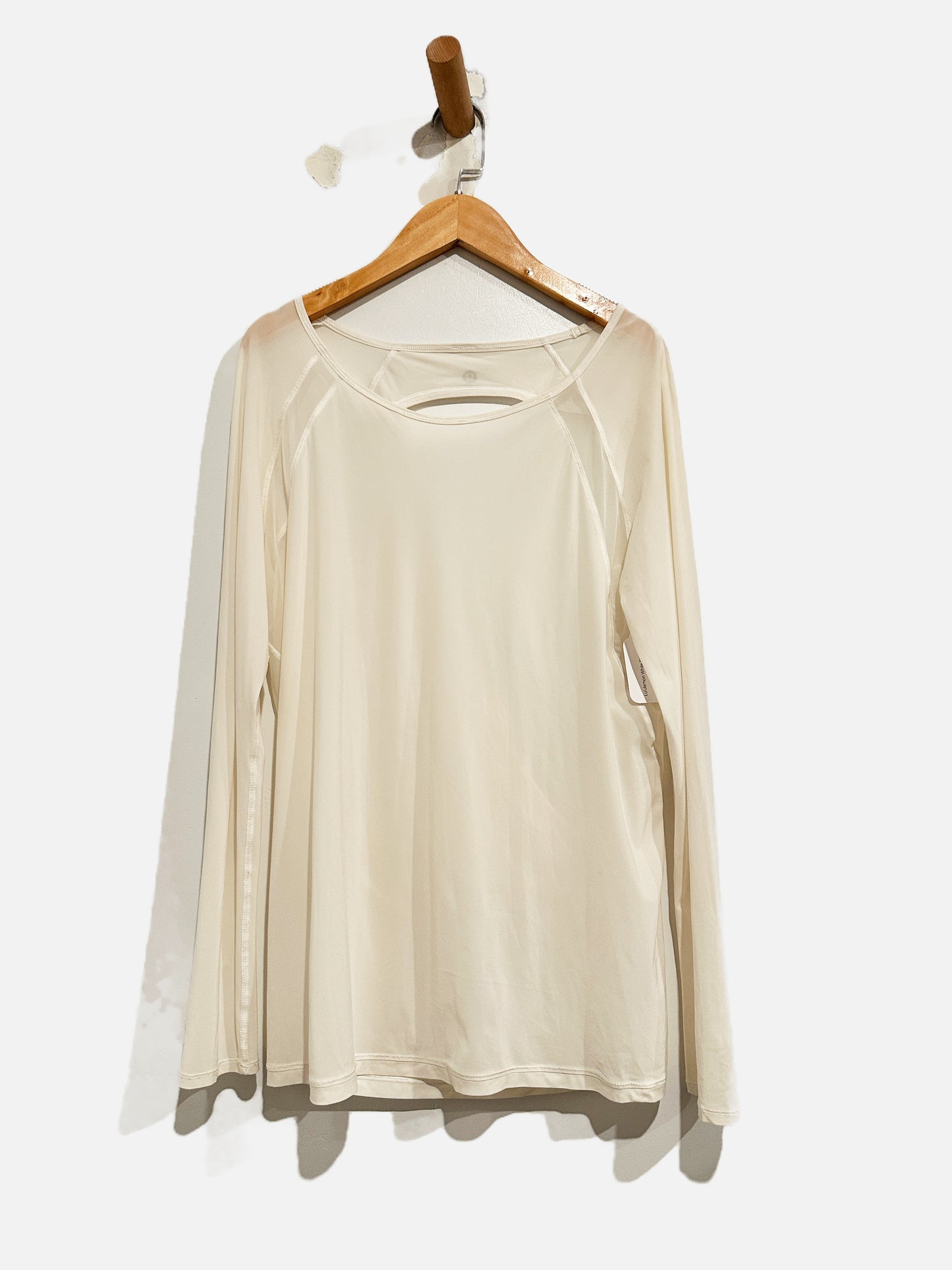 Lululemon If You're Lucky Long Sleeve Tee in White