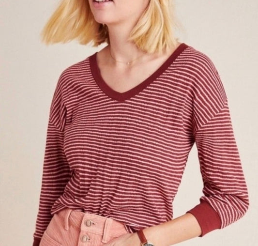 Anthropologie Hannah Striped Long Sleeve - Medium