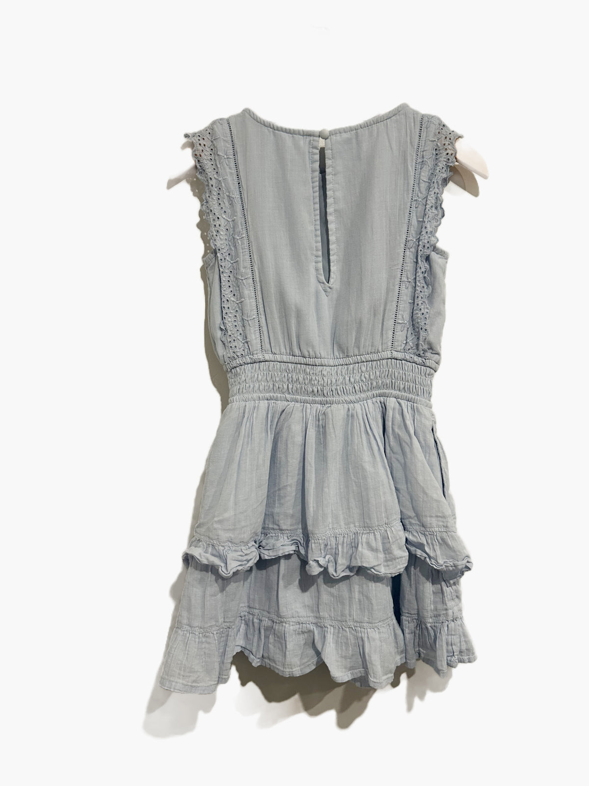 Abercrombie Kids Blue Eyelet Dress - 7/8