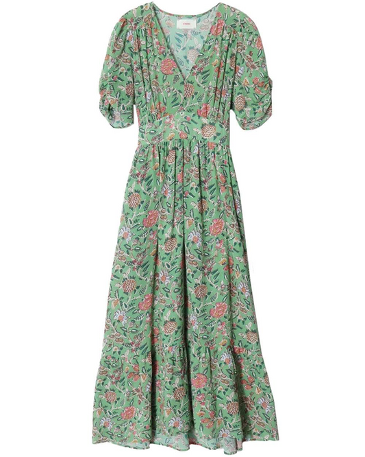 Xirena Green Floral Maxi Dress - Large