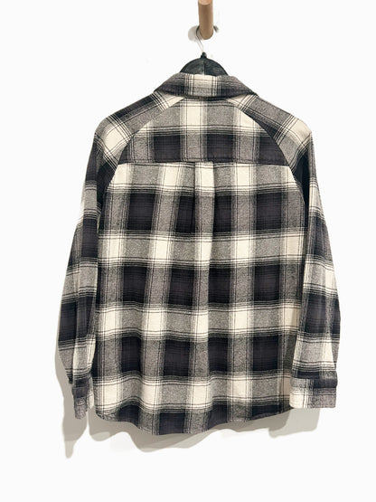 Rip Curl Count Flannel Shirt in Washed Black - Small