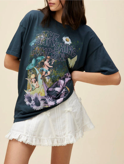 Daydreamer Gray Smashing Pumpkins Graphic Tee - Small