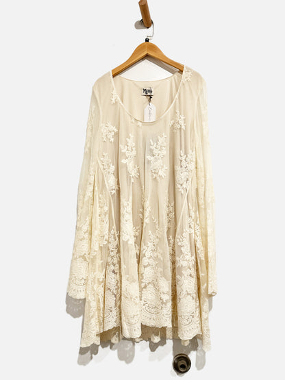 Show Me Your Mumu NWT Cream Lace Fannie Flow Dress - Medium