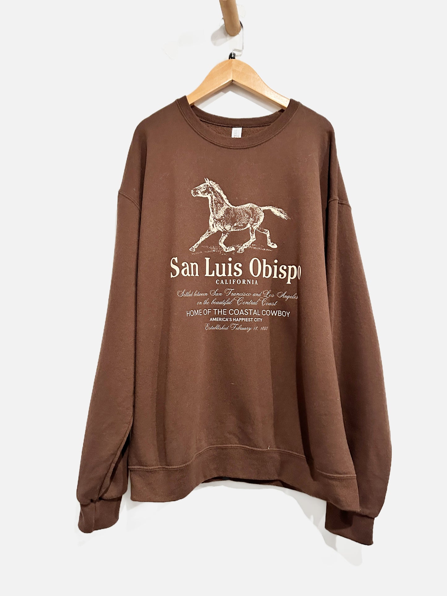 Jerzees Brown San Luis Obispo Sweatshirt - Large