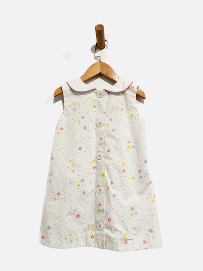 The Beaufont Bonnet White Floral Dress - 4T