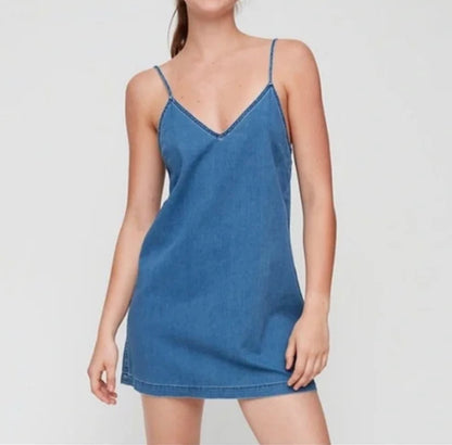 Aritzia Wilfred Free Denim Mini Dress - Small
