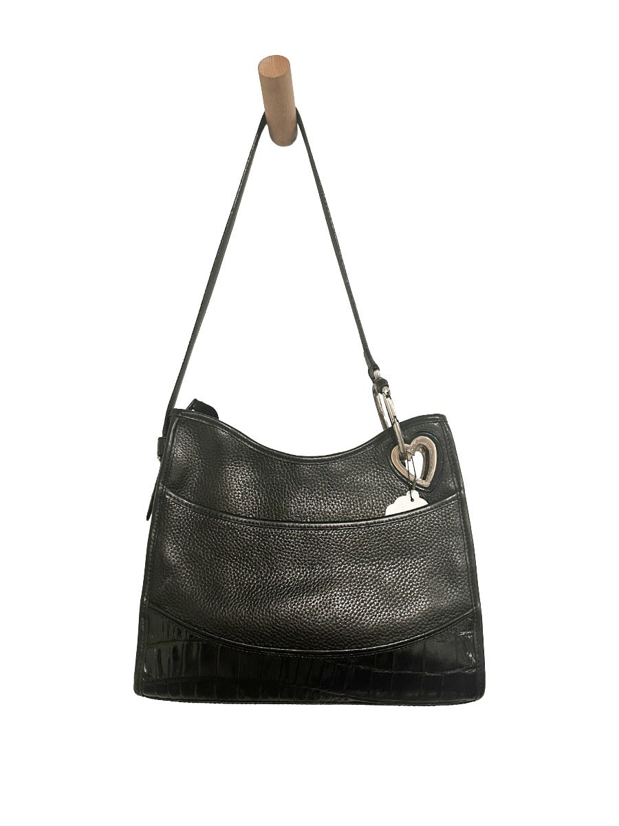 Brighton Vintage Black Leather Handbag