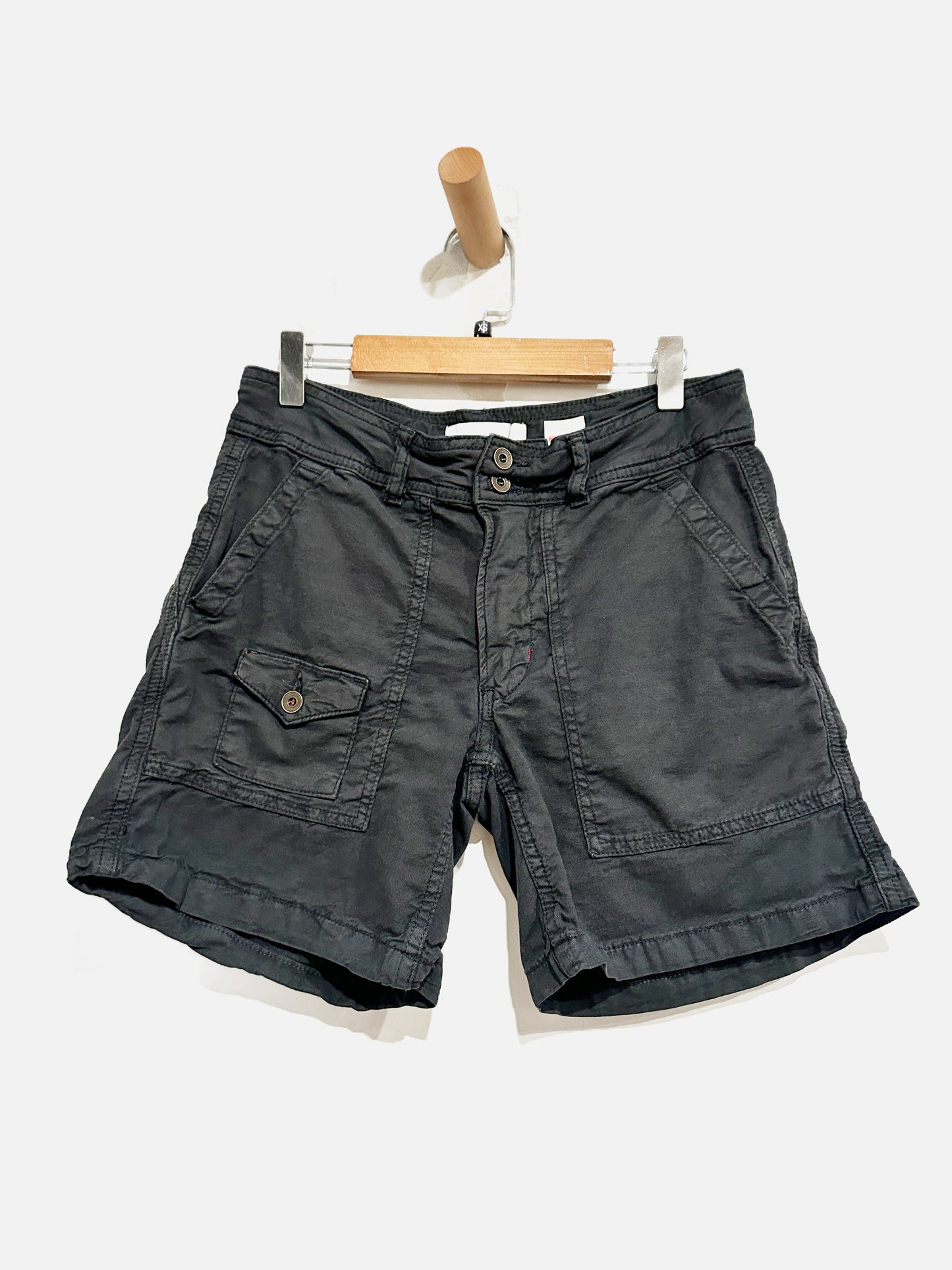 Anthropologie Wanderer Utility Shorts in Washed Black  - 25