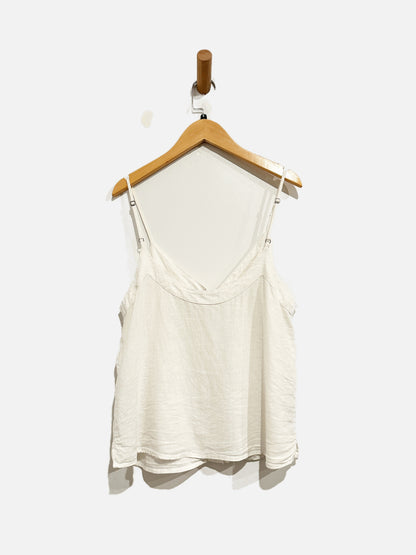 Abercrombie White Linen Tank - Small