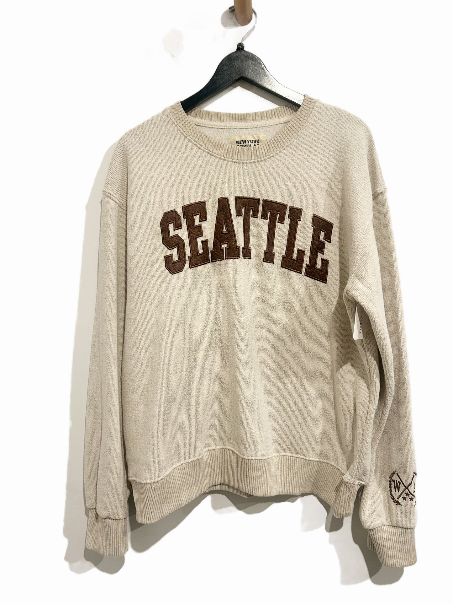 New York Popular Brown Seattle Crewneck - XL