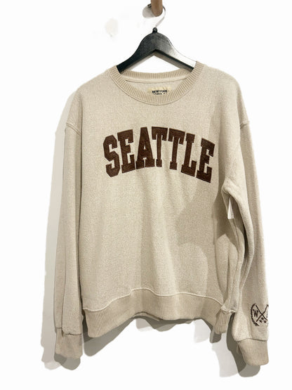 New York Popular Brown Seattle Crewneck - XL