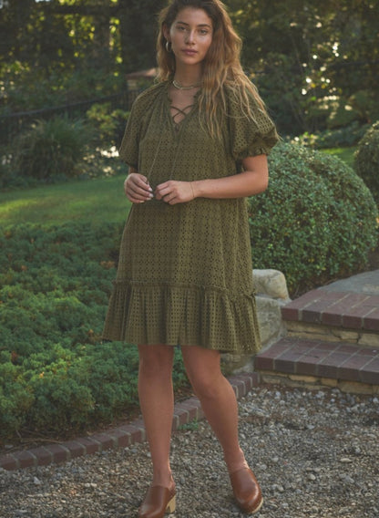 The Odells Green Mini Dress - XS