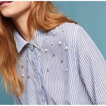 Rails Taylor Striped Pearl Shirt in Florence Size Small