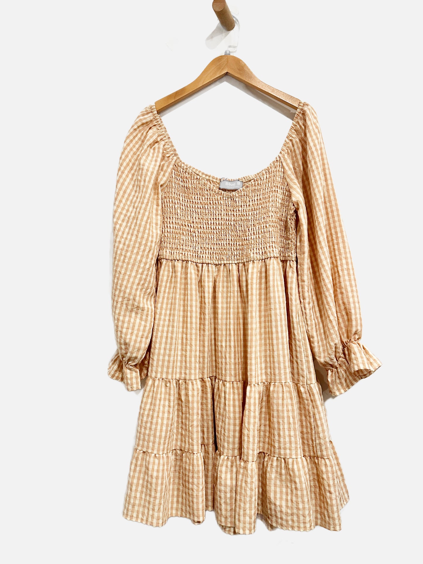 Blue B Collection Pink Gingham Dress - Medium