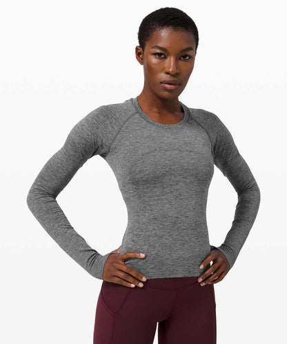 Lululemon Swiftly Tech Long Sleeve 2.0 *Race in Graphite Grey/Silver Drop - 2