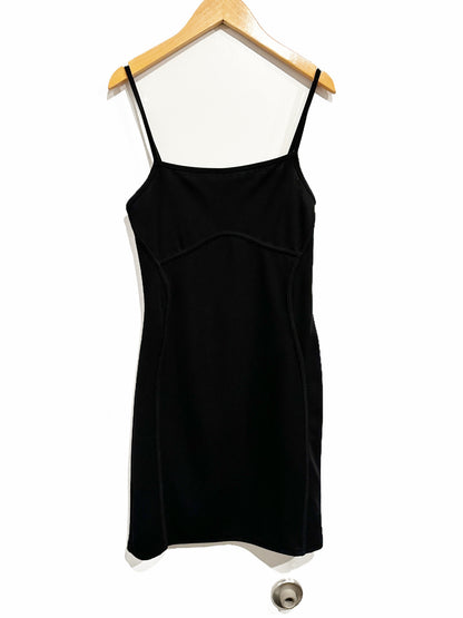 PrettyLittleThing Black Binding Detail Bodycon Mini Dress - 6