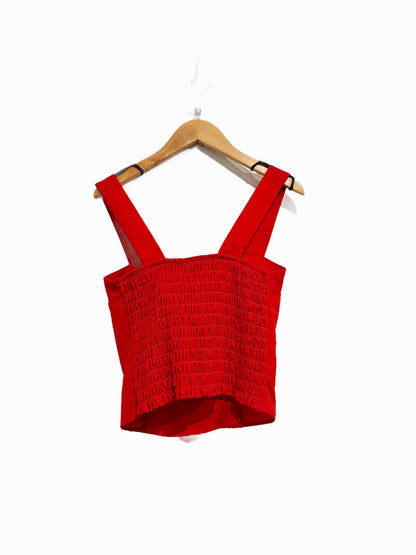 Sienna Sky Red Tie Front Tank Top - Small