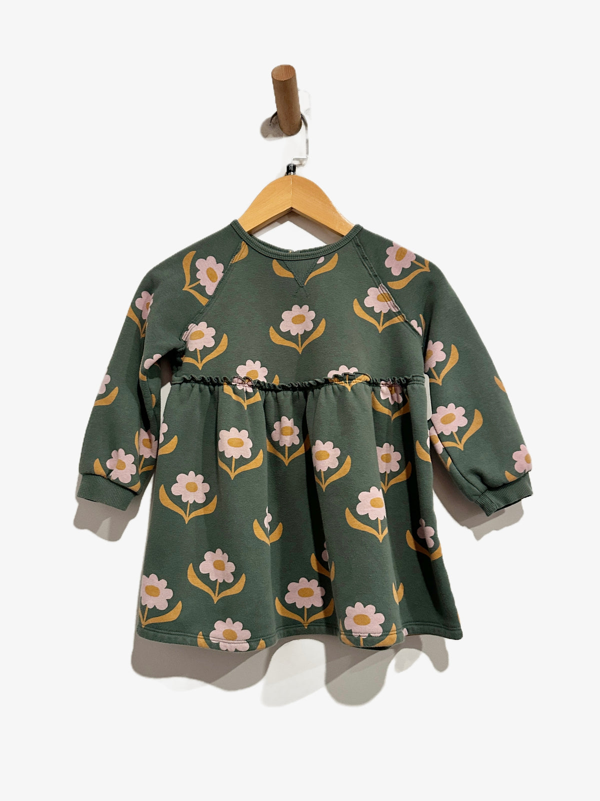 Little Co. Green Floral Dress - 5T