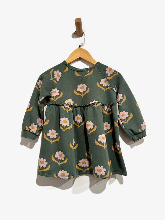 Little Co. Green Floral Dress - 5T