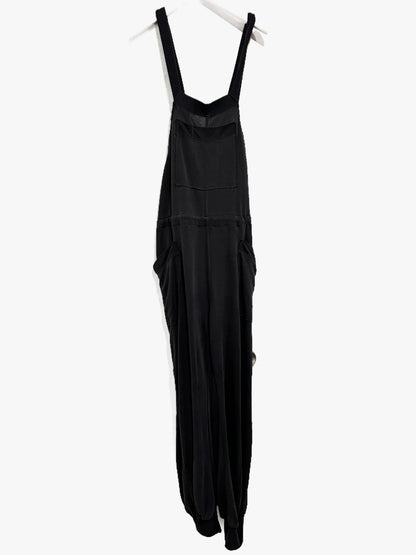 Free People Movement Jump Start Jumpsuit in Washed Black - Small