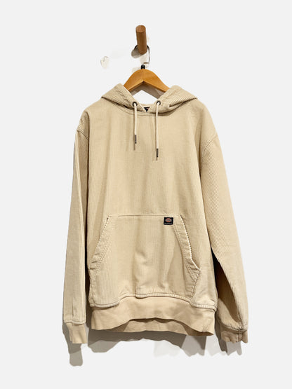 Dickies Mens’ Cream Corduroy Hoodie - Small