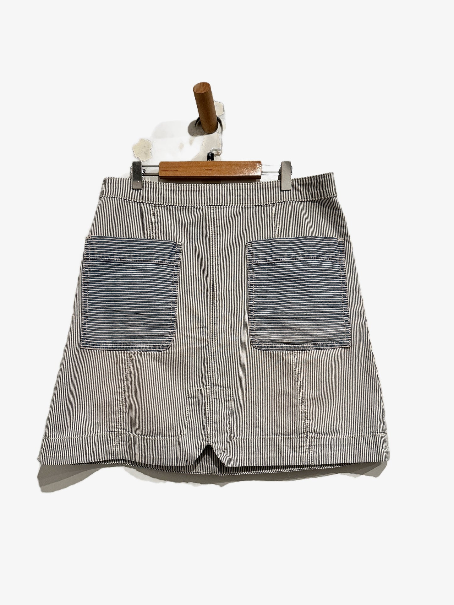 Anthropologie Pilcro Railroad Stripe Mini Skirt - 10