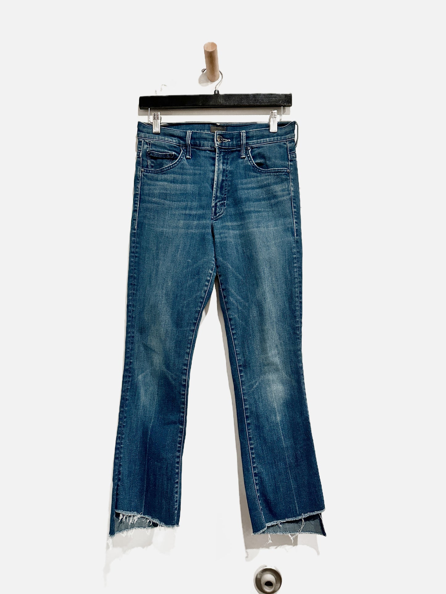 Mother the Insider Crop Step Fray Jeans in Good For You- 28