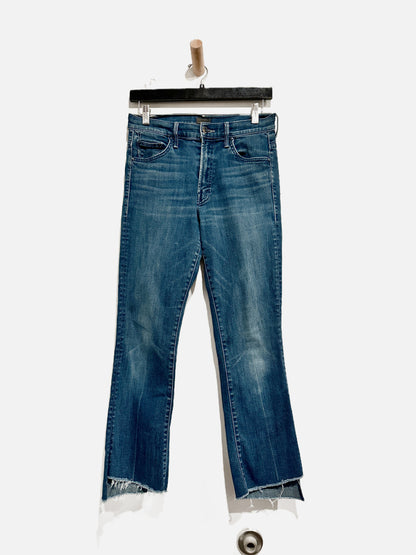 Mother the Insider Crop Step Fray Jeans in Good For You- 28