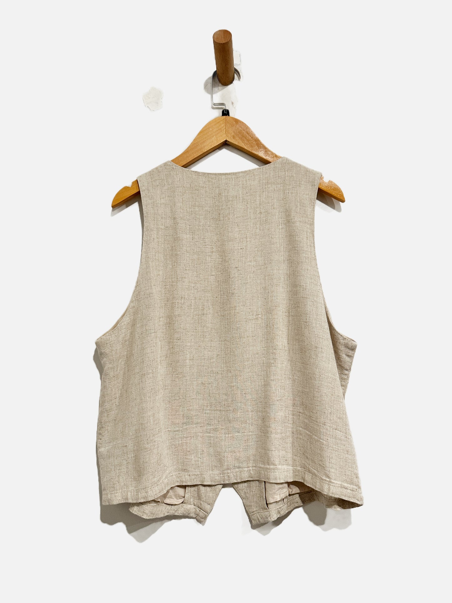 And Now This Cream Linen Vest - Large