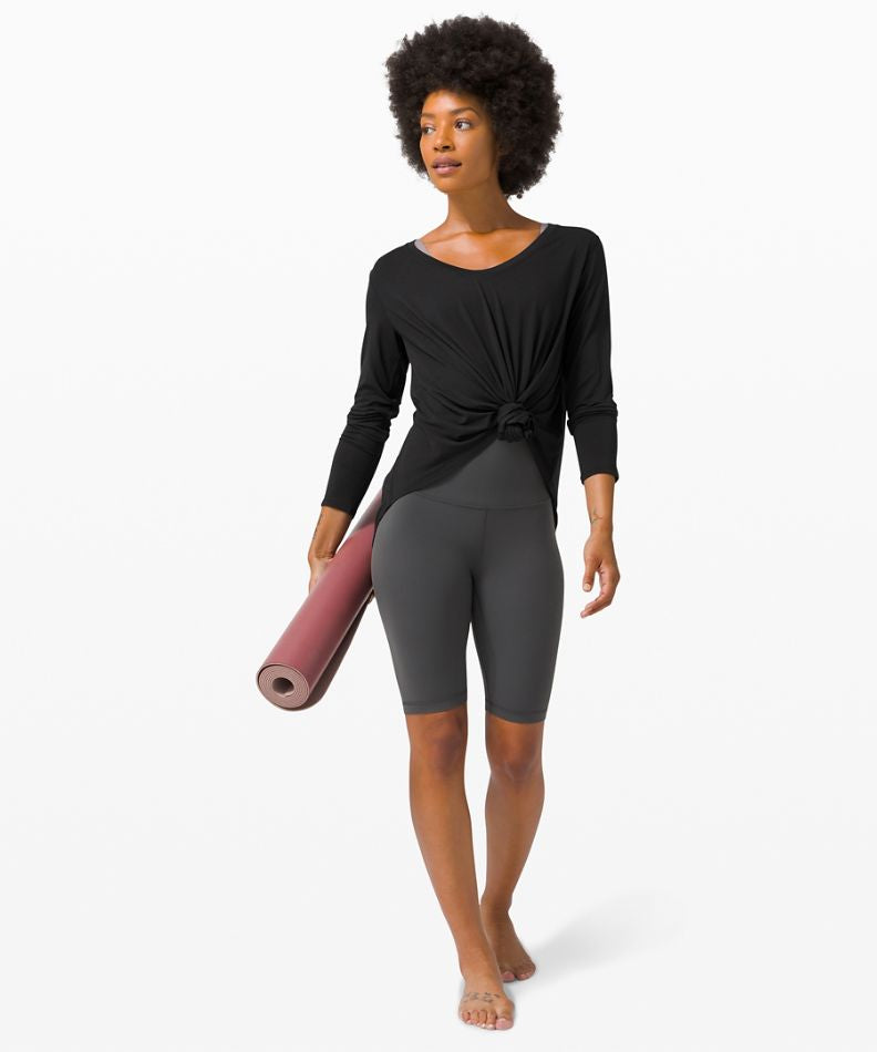 Lululemon Up For Downtime Long Sleeve in Black - 4
