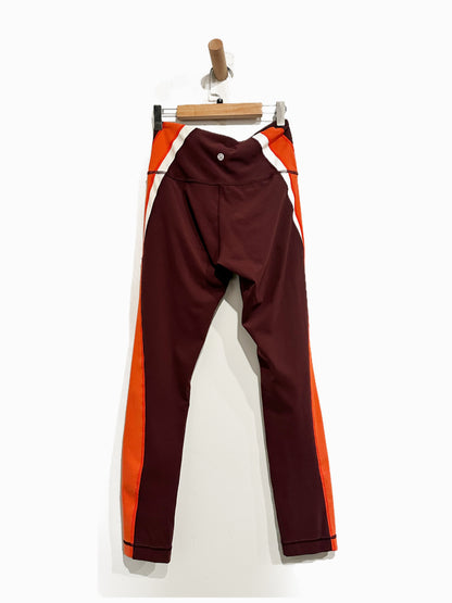 Lululemon Kick Serve Sweat Tight 25" in Bordeaux Drama / Vivid Flame / White - 6