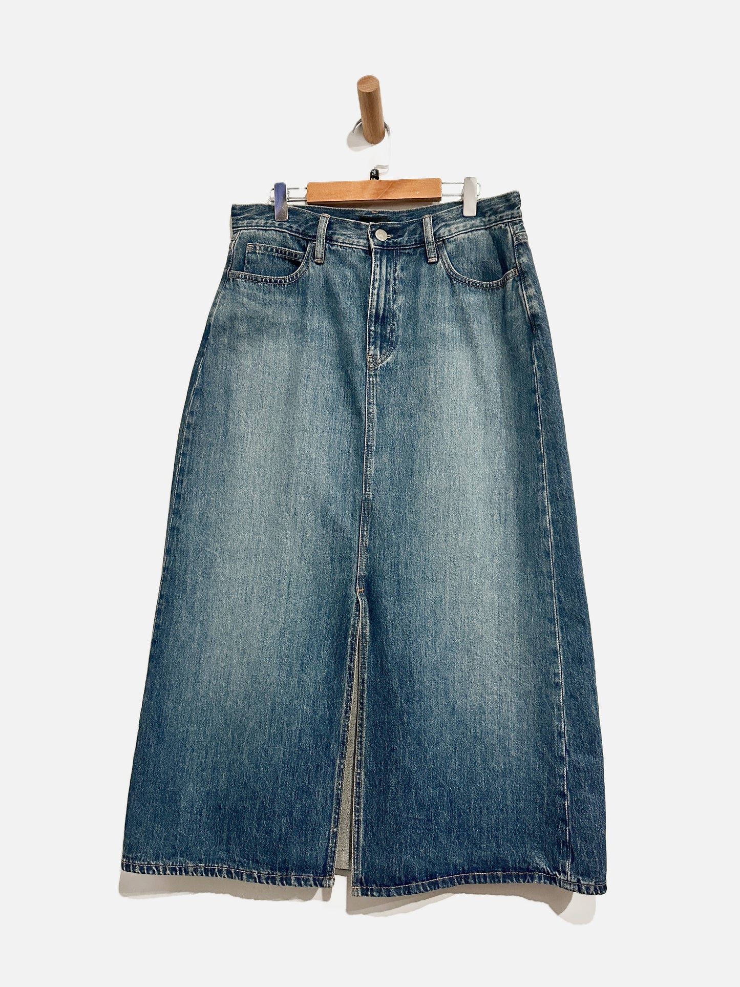 Uniqlo Denim Maxi Skirt - 6