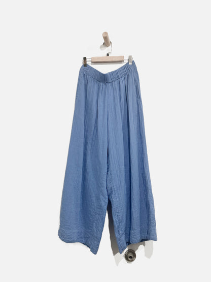 Pact Blue Cotton Tank and Pant Set - Medium