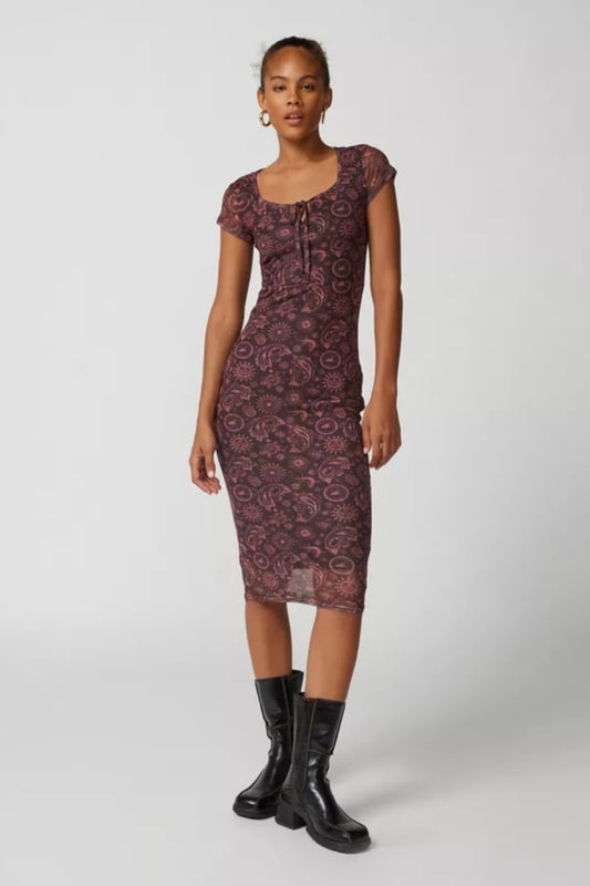 UO Daisy Street NWT Paisley Maxi Dress - Large