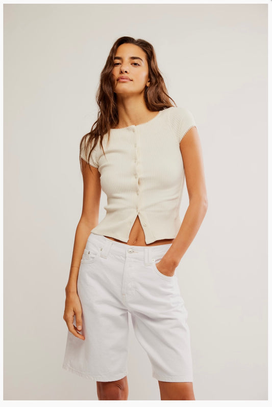 Free People Most Wanted Cardi in Ivory