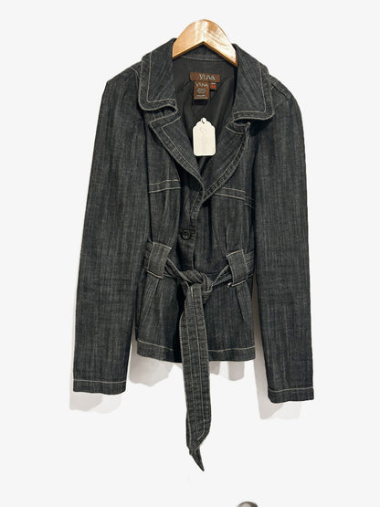 Yuva Y2K Belted Denim Blazer - Medium