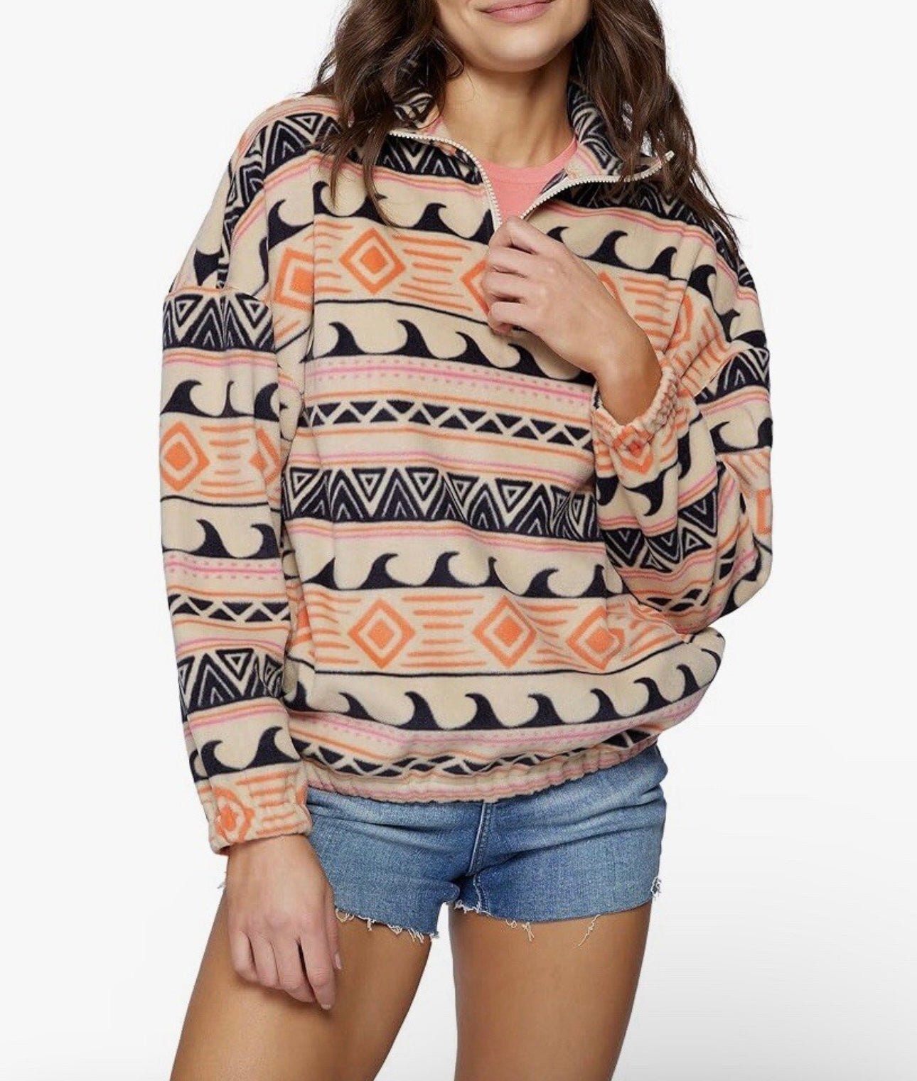 O’Neill Cream Pattern Fleece - XS