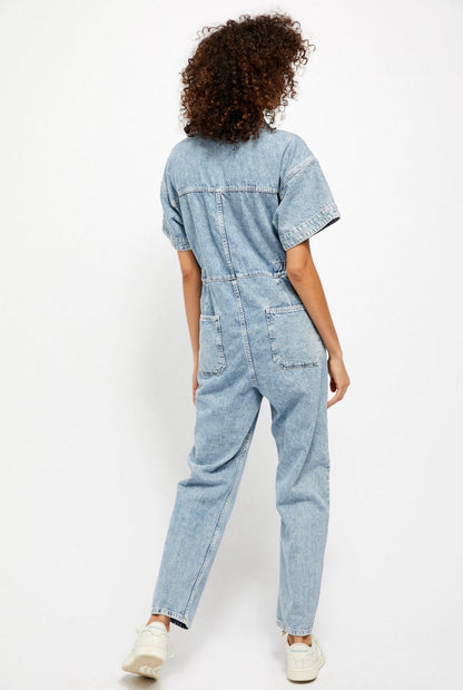 Free People Marci Denim Coveralls - Large