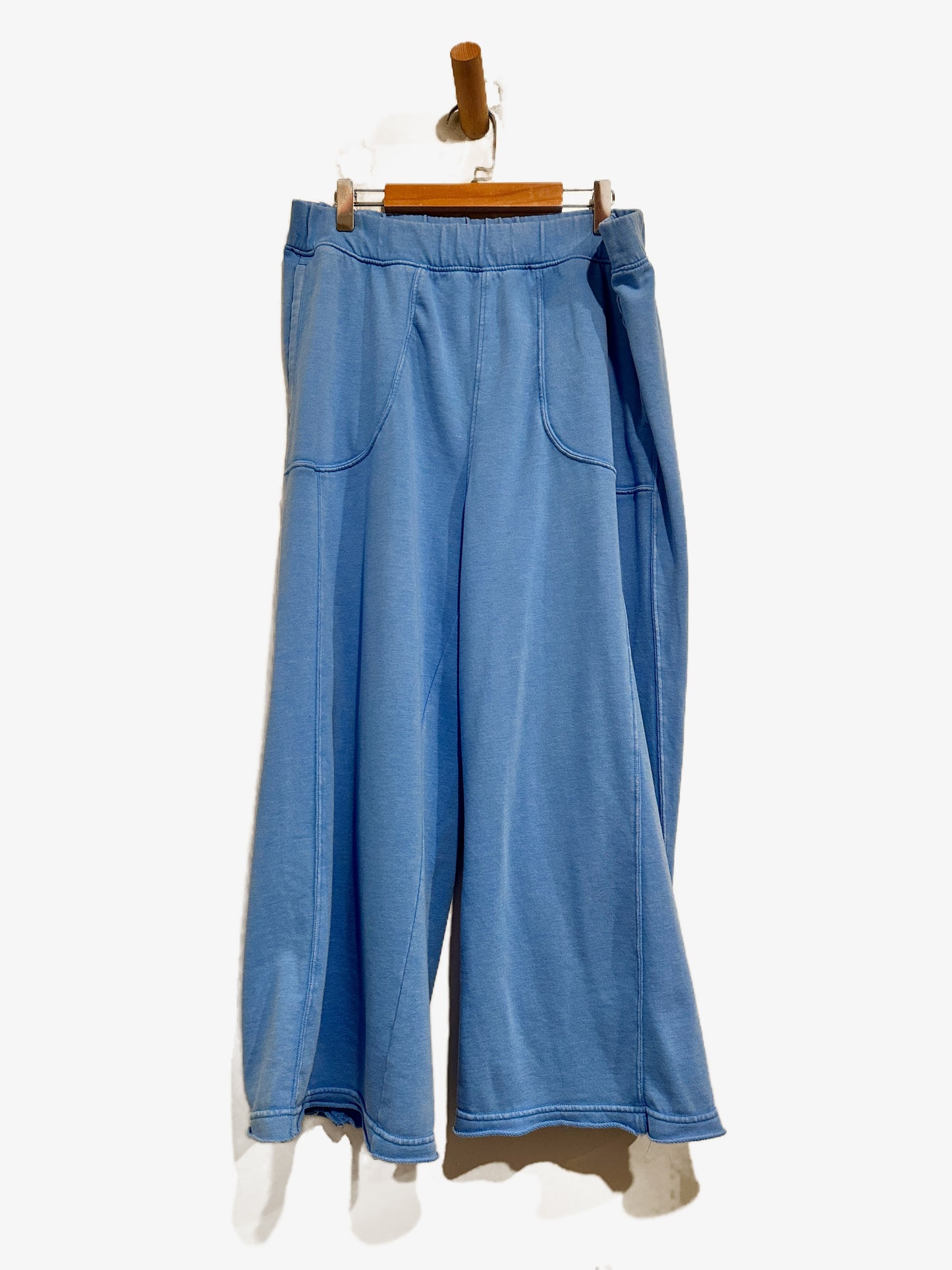 Sundry Cropped Pullover and Pants Set in Lagoon Blue - Medium
