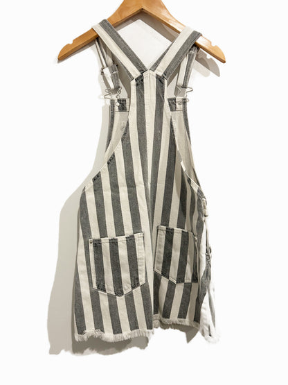 Zara Kids Stripe Overall Dress - 9