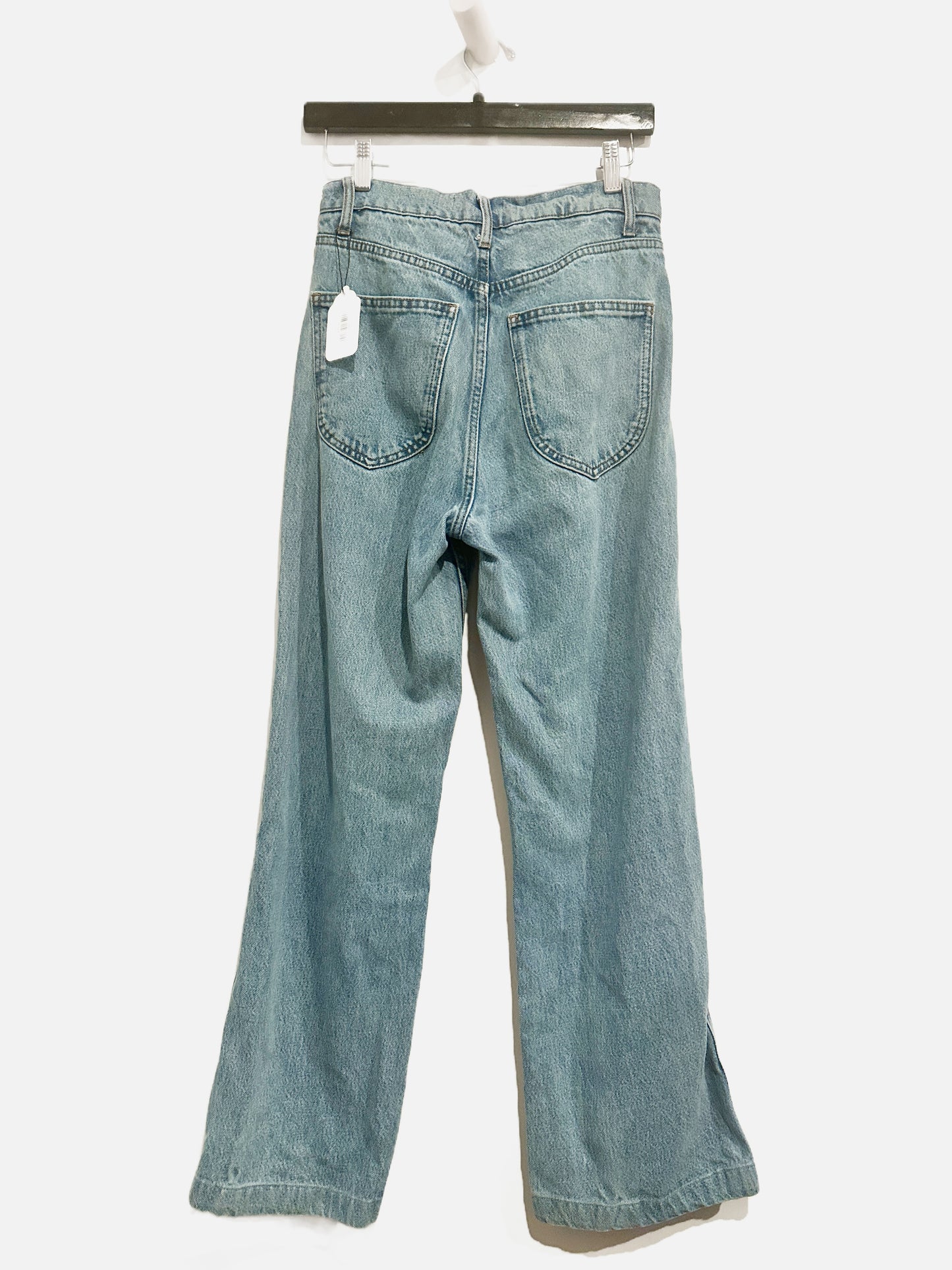 Reformation Brynn High Rise Wide Leg Trouser Jeans in Oneida - 26