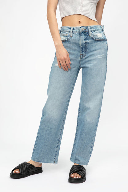 Frame Le Jane Crop Jean in Baines Rips - 32