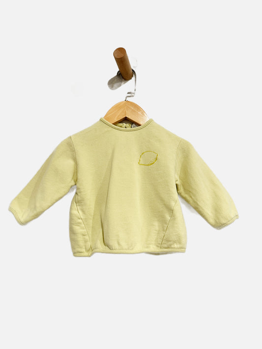 Zara Green Lemon Sweatshirt - 6-9Mo
