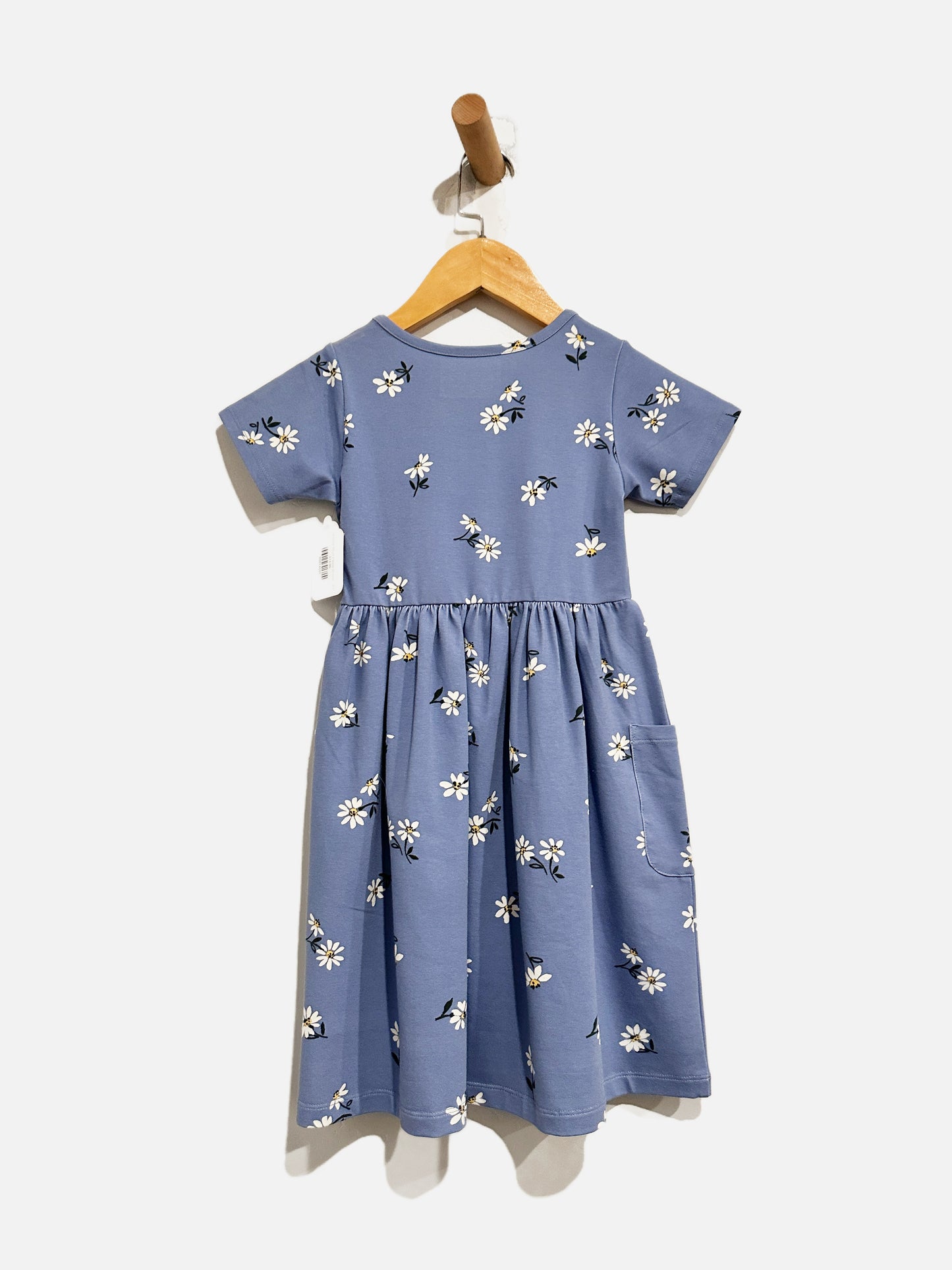 Quince Blue Floral Dress - 6Y