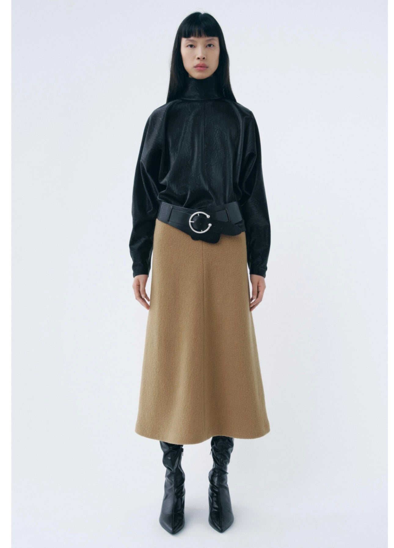 Zara Brown Sweater Midi Skirt - Small