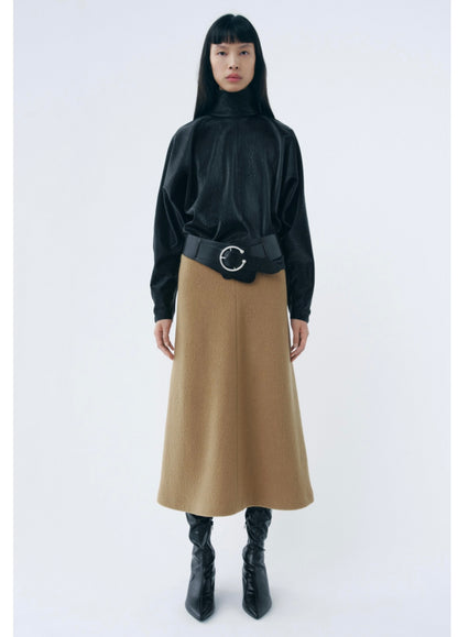 Zara Brown Sweater Midi Skirt - Small