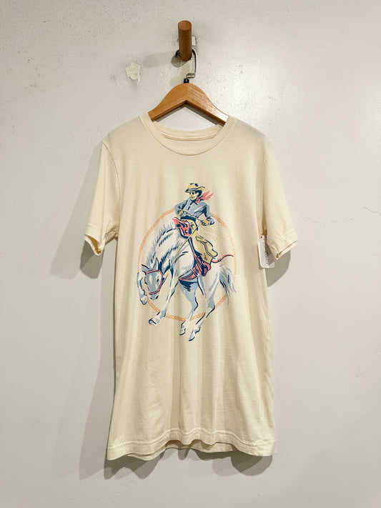 Lala Sister Cowboy Graphic Tee - Small