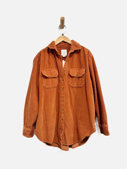 Billabong Orange Cord Shacket - Small