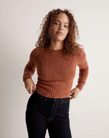 Madewell Orange Wool Sweater - XS